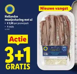 Lidl maatjesharing met ui aanbieding