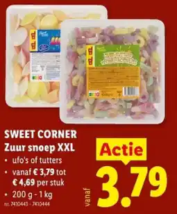 Lidl SWEET CORNER Zuur snoeр XXL aanbieding