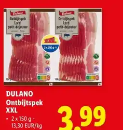 Lidl Ontbijtspek XXL aanbieding
