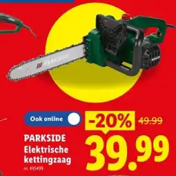 Lidl Elektrische kettingzaag aanbieding