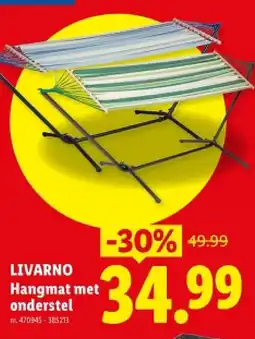 Lidl Hangmat met onderstel aanbieding