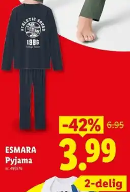 Lidl Pyjama aanbieding