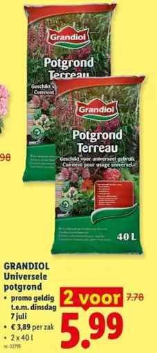 Lidl Universele potgrond aanbieding