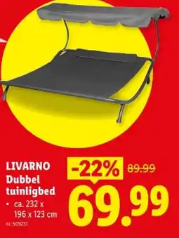 Lidl Dubbel tuinligbed aanbieding