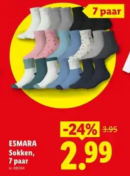 Lidl Sokken, 7 paar aanbieding