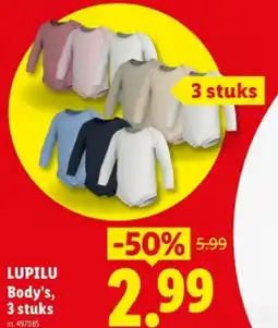 Lidl Body's, 3 stuks aanbieding