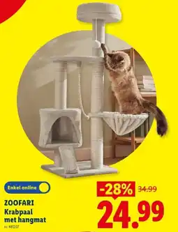 Lidl Krabpaal met hangmat aanbieding