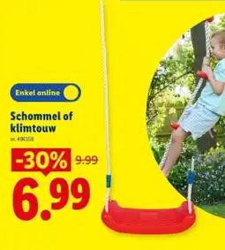Lidl Schommel of klimtouW aanbieding