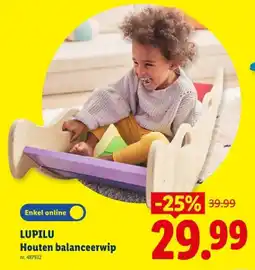 Lidl Houten balanceerwip aanbieding