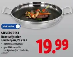 Lidl Roestvrijstalen serveerpan, 28 cm aanbieding