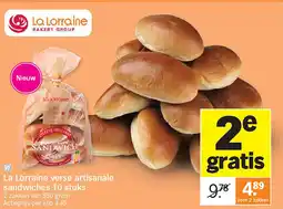 Albert Heijn La Lorraine verse artisanale sandwiches 10 stuks aanbieding