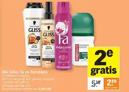 Albert Heijn Alle Gliss, Fa en Borotalco aanbieding