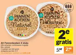 Albert Heijn AH Pannenkoeken 8 stuks aanbieding