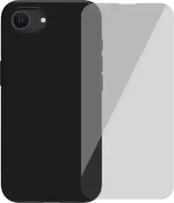 Coolblue BlueBuilt Back Cover iPhone 17e/16e Zwart + Screenprotector Glas aanbieding