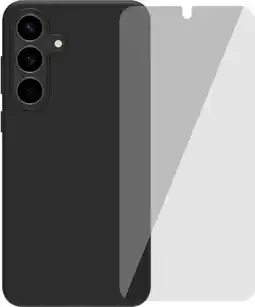 Coolblue BlueBuilt Samsung Galaxy S25 FE Back Cover Noir + Protège-écran Verre aanbieding