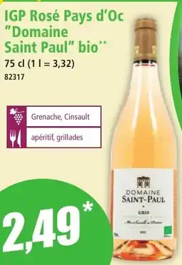 Norma Igp rosé pays d'oc "domaine saint paul" bio aanbieding