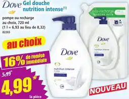 Norma Dove gel douche nutrition intense aanbieding