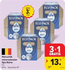 Carrefour Natuurlijk mineraalwater Spa Reine aanbieding