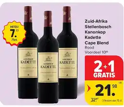 Carrefour Zuid-Afrika Stellenbosch Kanonkop Kadette Cape Blend aanbieding