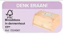 Carrefour Brooddoos in dennenhout aanbieding