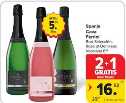 Carrefour Spanje Cava Ferriol aanbieding