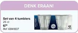 Carrefour Set van 4 tumblers aanbieding