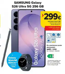 Carrefour SAMSUNG Galaxy S26 Ultra 256 GB aanbieding