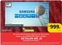 Carrefour SAMSUNG QE85Q6FAAUXXN QLED TV aanbieding