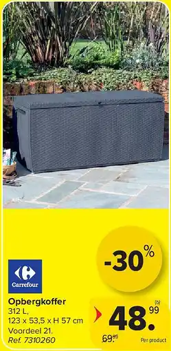 Carrefour Opbergkoffer aanbieding