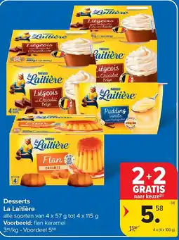 Carrefour Desserts La Laitière aanbieding