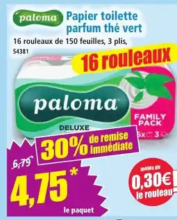 Norma Paloma papier toilette parfum thé vert aanbieding