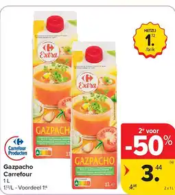 Carrefour Gazpacho Carrefour aanbieding