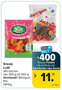 Carrefour Snoep Lutti aanbieding