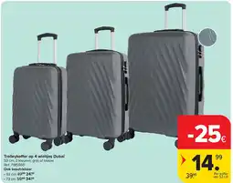 Carrefour Trolleykoffer op 4 wieltjes Dubaï aanbieding