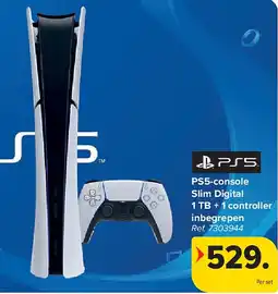 Carrefour PS5-console Slim Digital + 1 controller inbegrepen aanbieding