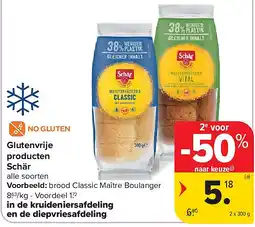 Carrefour Glutenvrije producten Schär aanbieding