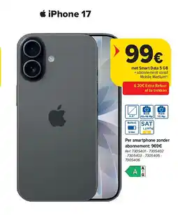 Carrefour iPhone 17 aanbieding