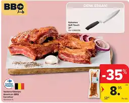 Carrefour Varkensribbetjes American BBQ Carrefour aanbieding