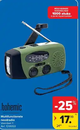 Carrefour Multifunctionele noodradio aanbieding