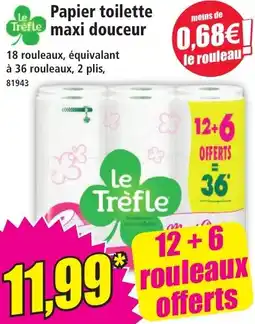Norma Papier toilette trèfle maxi douceur aanbieding