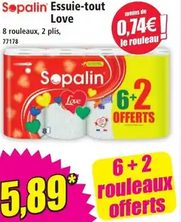 Norma Sopalin essuie-tout love aanbieding
