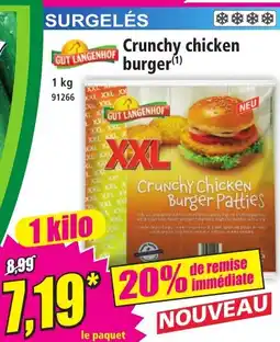 Norma Crunchy chicken burger aanbieding