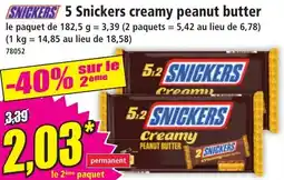 Norma 5 snickers creamy peanut butter aanbieding