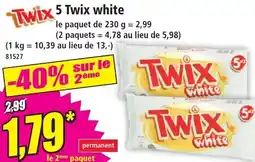 Norma 5 twix white aanbieding