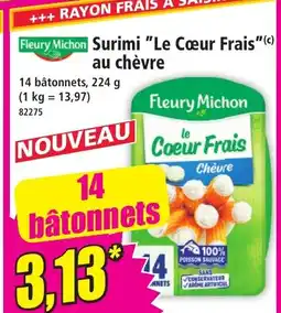 Norma surimi "le cœur frais au chèvre aanbieding