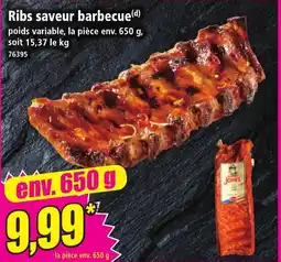 Norma Ribs saveur barbecue aanbieding