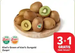 Carrefour Market Kiwi's green of kiwi's sungold zespri aanbieding