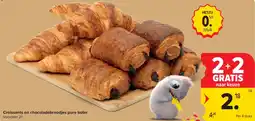 Carrefour Market Croissants en chocoladebroodjes pure boter aanbieding