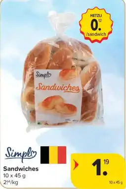 Carrefour Market Sandwiches aanbieding