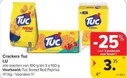 Carrefour Market Crackers tuc lu aanbieding